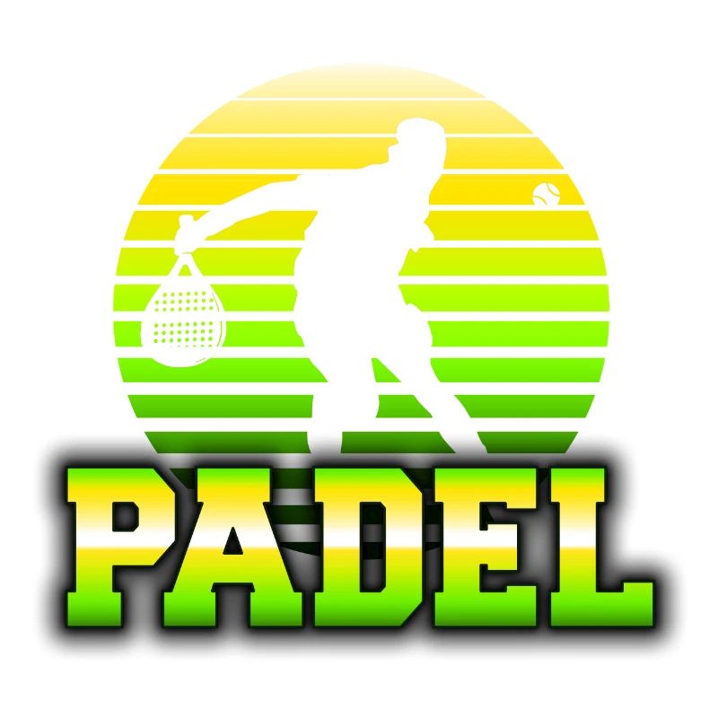 Padel Retro Sun Logo