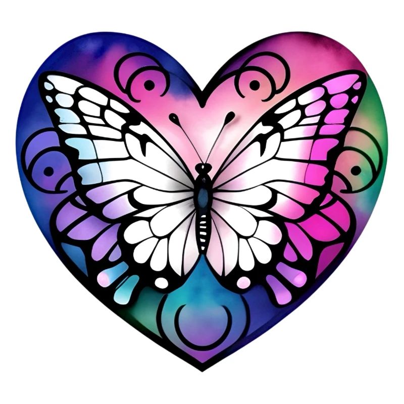 Schmetterling im Herzen