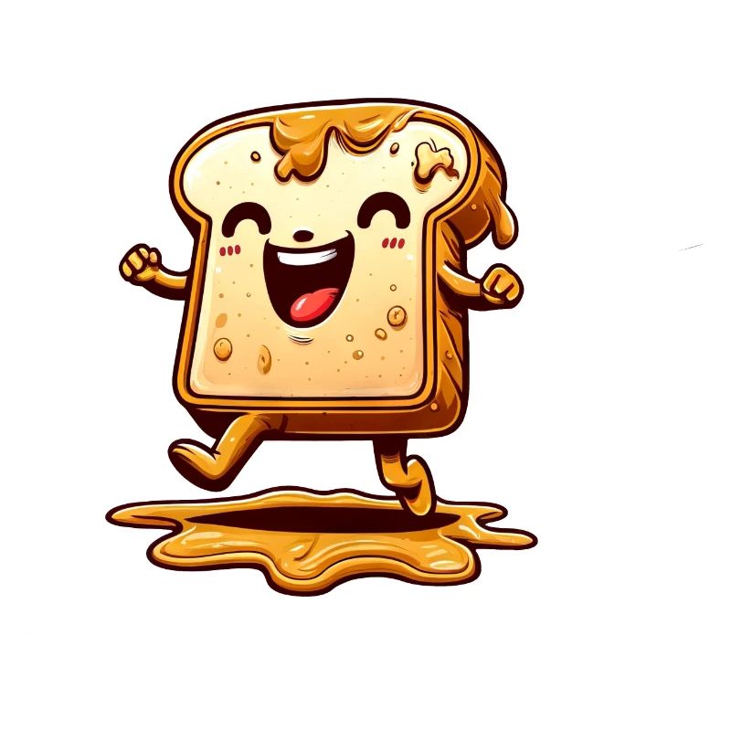 Toast with jam peanut butter