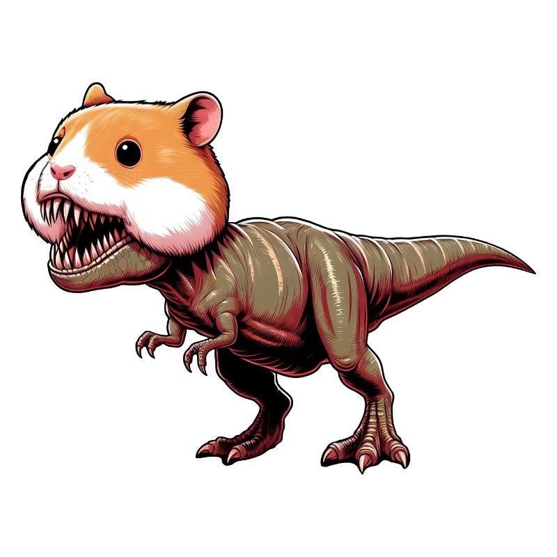 Hamster Dino T-Rex Mythical Creature Fantasy Creature