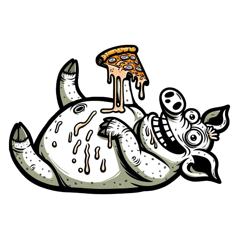 Pig Pizza Pizza Lover Whimsical Funny