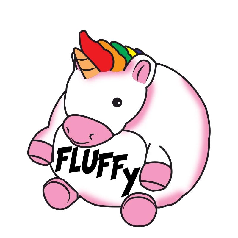 Fluffy einhorn dickes einhorn einhörner pegasus