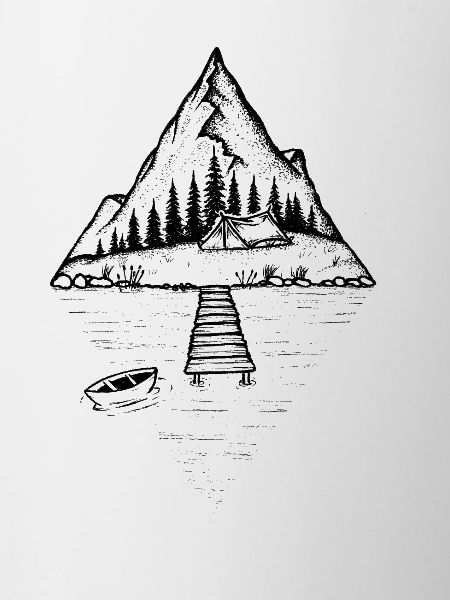 Camping sur le lac