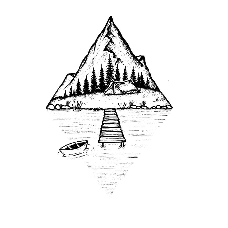 Camping sur le lac