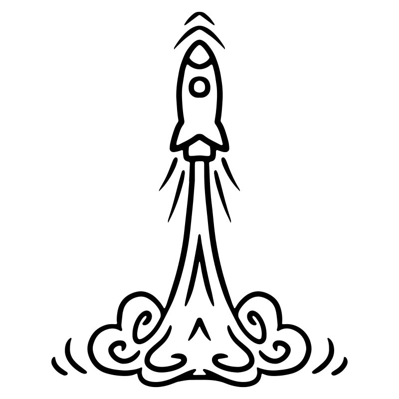 Rocket launch Raketenstart - Rakete Geschenkidee