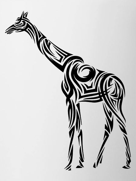 Giraffe Tribal Tattoo