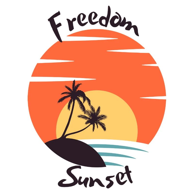 Liberté couché de soleil
