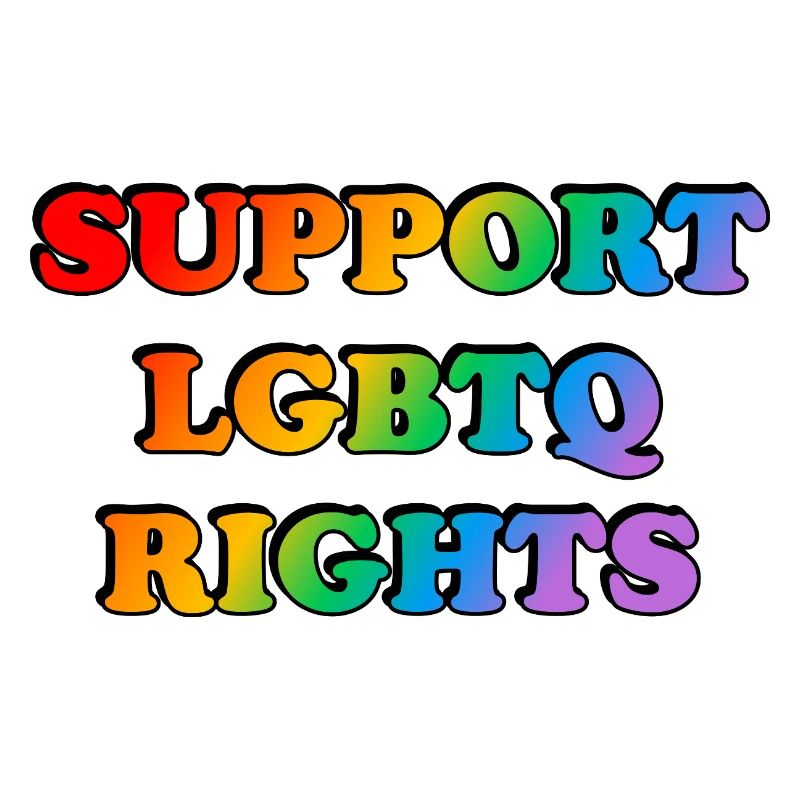 Support LGBT Rights Rainbow Flag