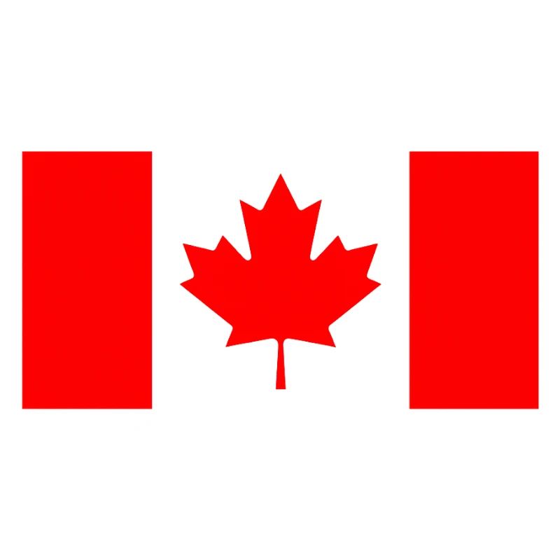 Stylized Red Canadian Flag