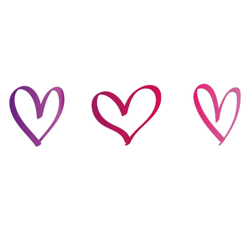 Herzen Pink Lila Geschenk Idee