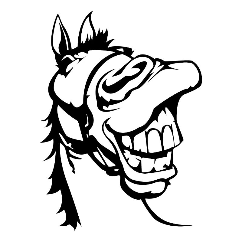 Lachendes Pferd