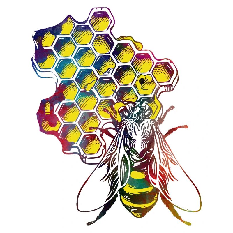 Bee and honey #bee #honey