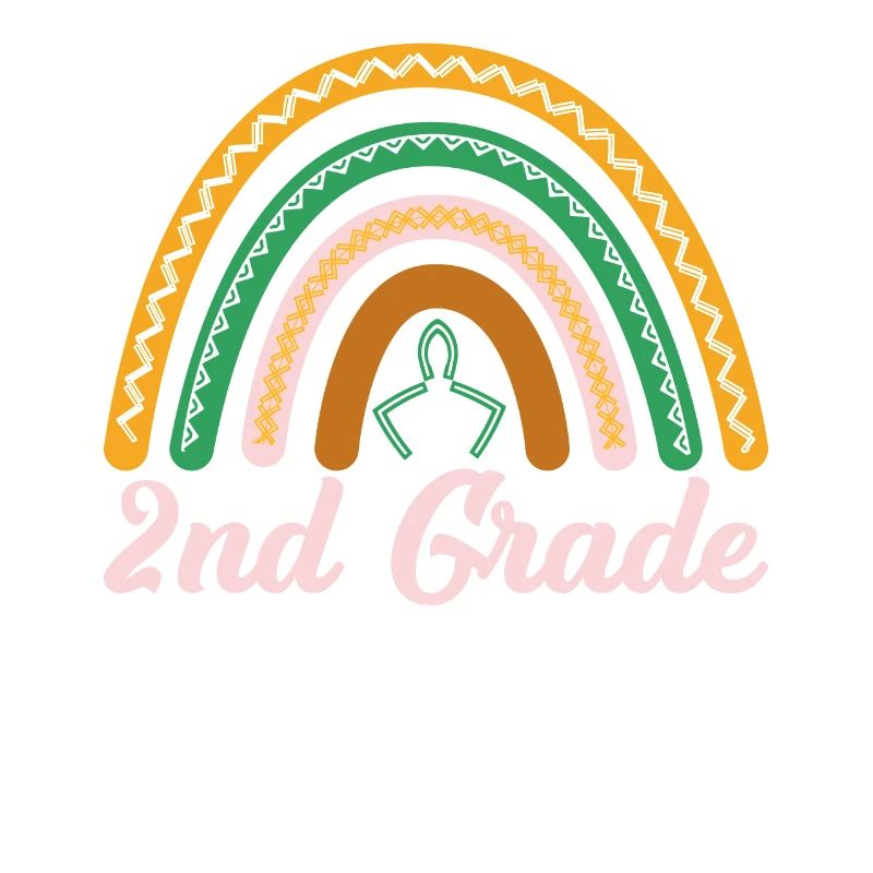 2nd class Leopard Rainbow Design for students and