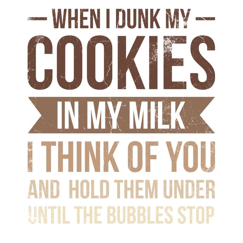Quand je trempe mes biscuits dans mon lait, je suis