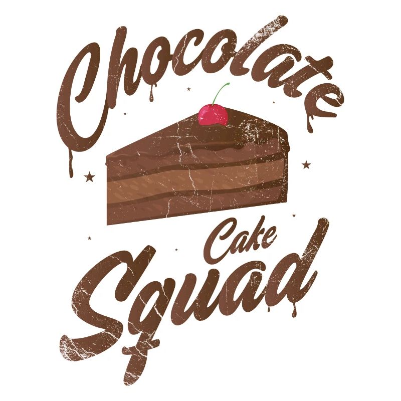 Chocolate Cake Squad For Bakers Or Baking Fans