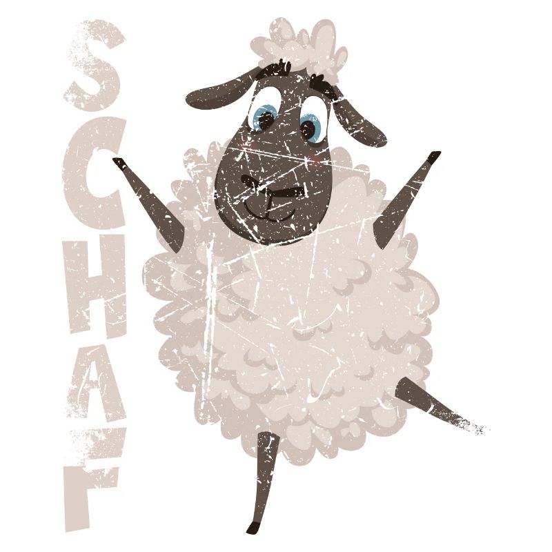 Sheep needed by the shepherd, funny sheep