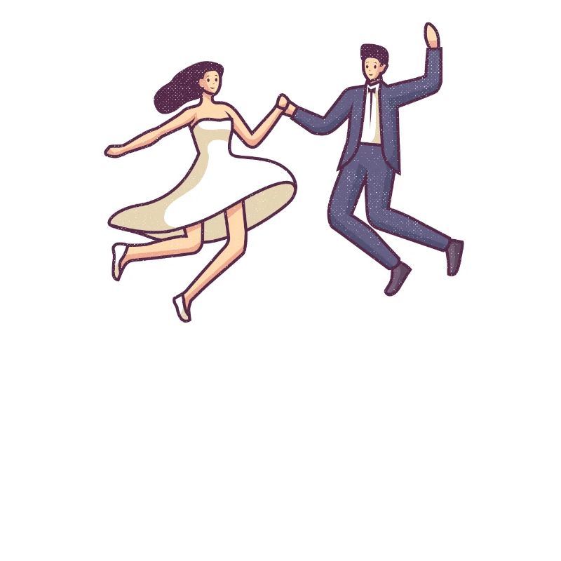 Ils ne font qu’un dans un design de mariage melon pour le