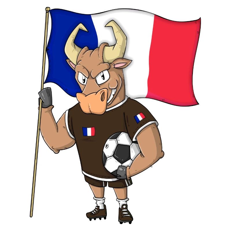 Stier Fan Frankreich