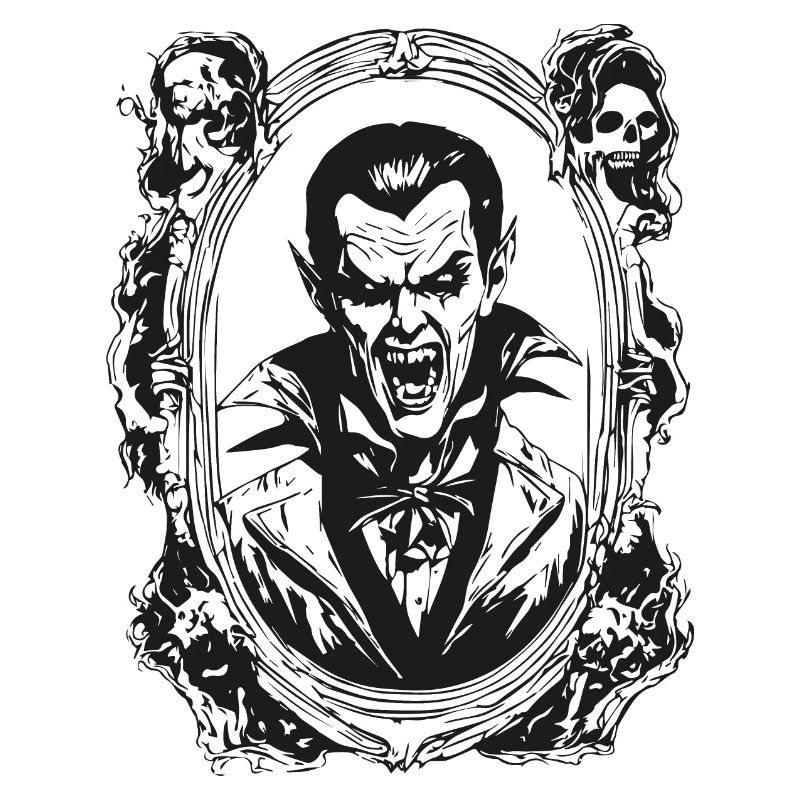 Vampire Horror Illustration