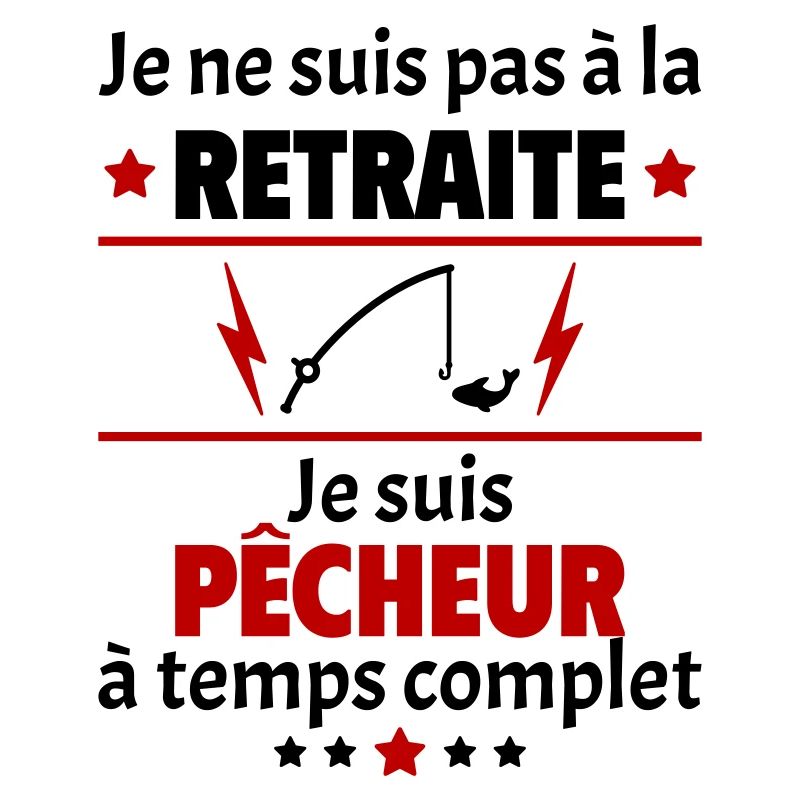 Pas à la retraite pêcheur à temps complet, noël