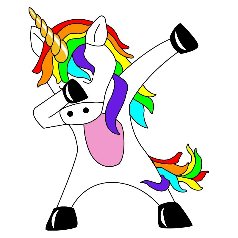 Dabbing Unicorn Idée cadeau Dab dabbende Licorne
