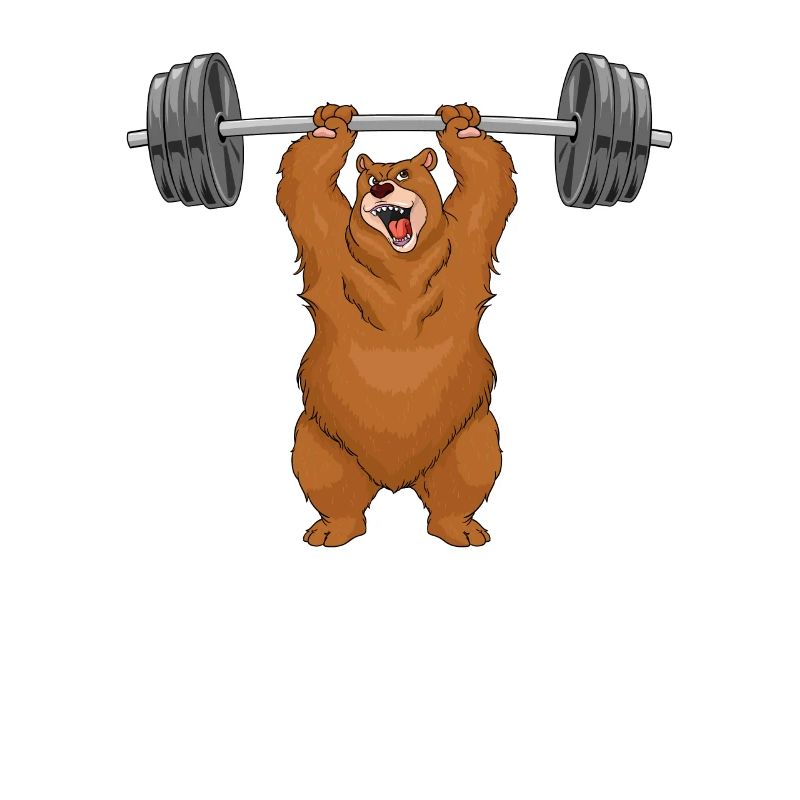 Ours haltérophile cadeau bodybuilder motivation