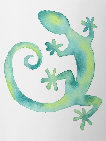 Lézard aquarelle