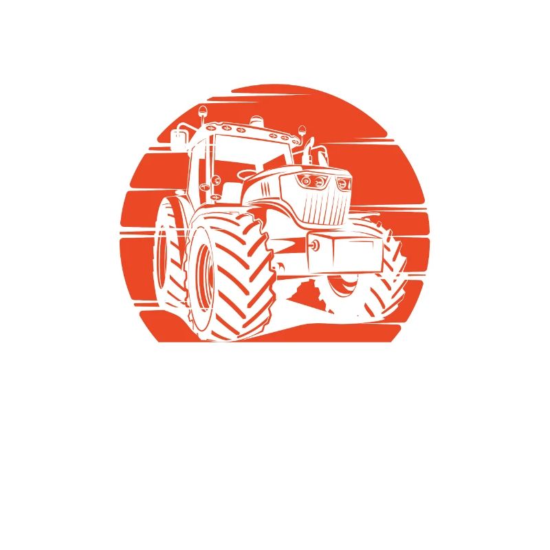 Das Leben Ist Besser Auf Traktor Farmer Sunset