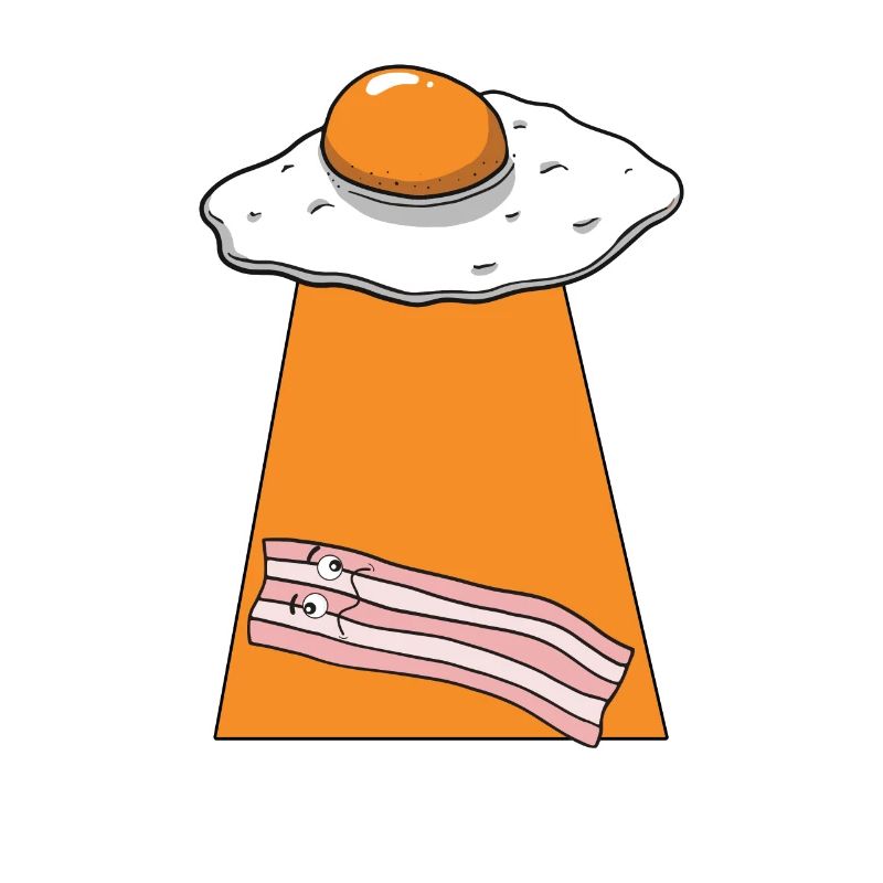 Speck Alien Kidnapping Breakfast Bacon Lover F