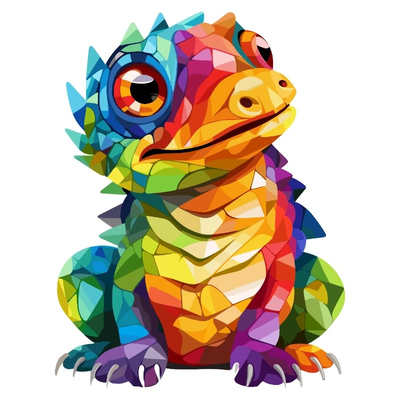 Lustiger bunter Drache