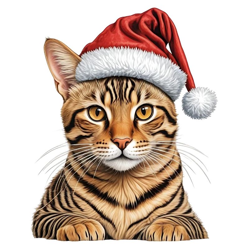 Chat Bengale de Noël