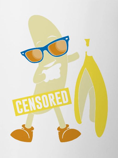 Banane nue censurée