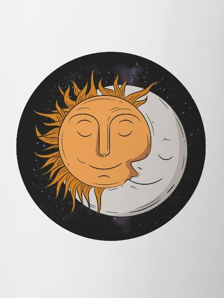 Moon and sun