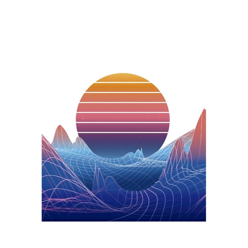 Synthwave Sunset Design