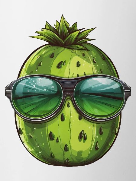 Coole Wassermelone - Design mit Sonnenbrille