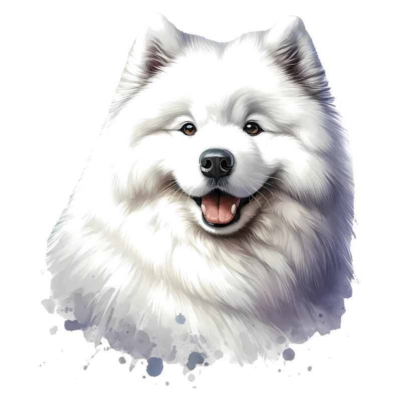 Samojeden Hund Geschenke Niedlicher Samojeden Hund Grafik