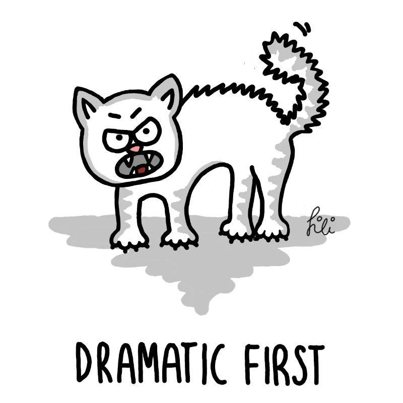 Dramatic First – Cat in Drama Mode