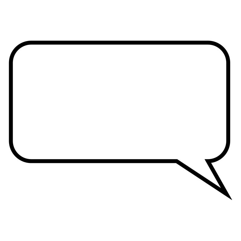 Sprechblase // Comic // Spruch machen // Aussage