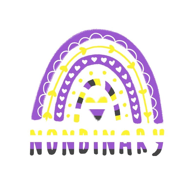 Nonbinary Pride Arc-en-ciel non binaire