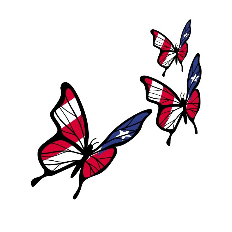 Drapeau papillon portoricain