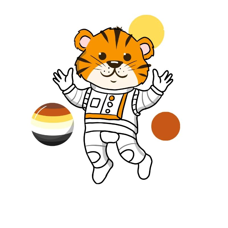 Tiger Astronaut Gay Bear Pride