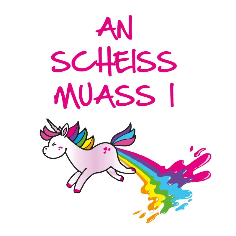 Einhorn,kotzendes einhorn,scheiss, ,regenbogen