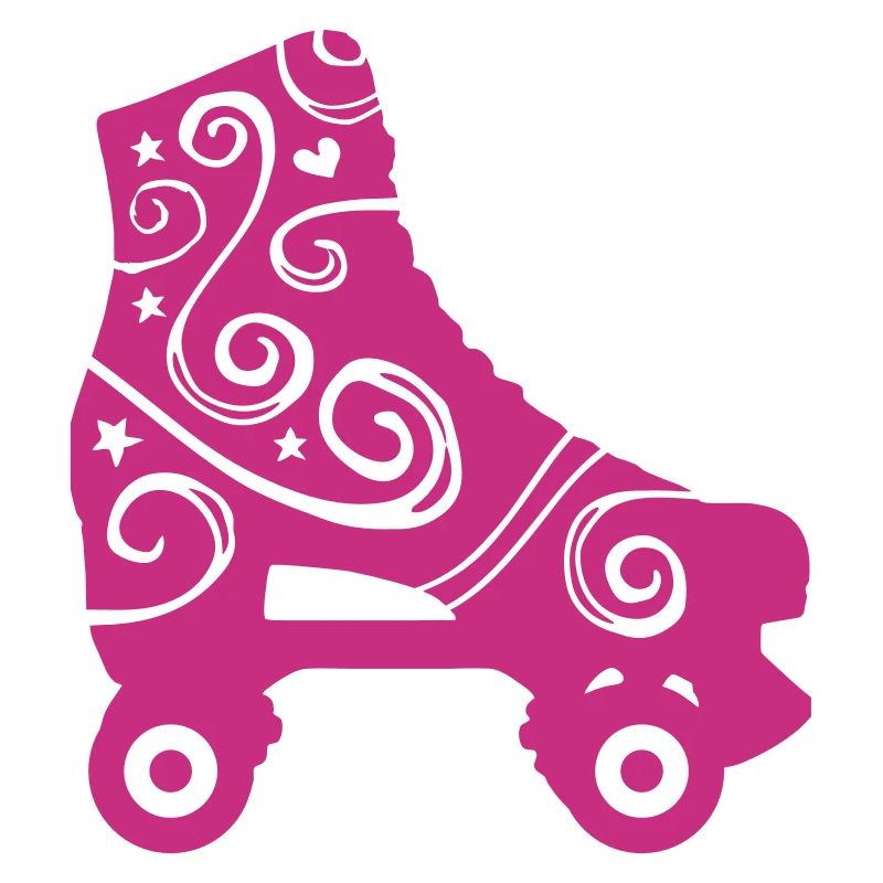 skates decorated 1c 2 / rollerskates