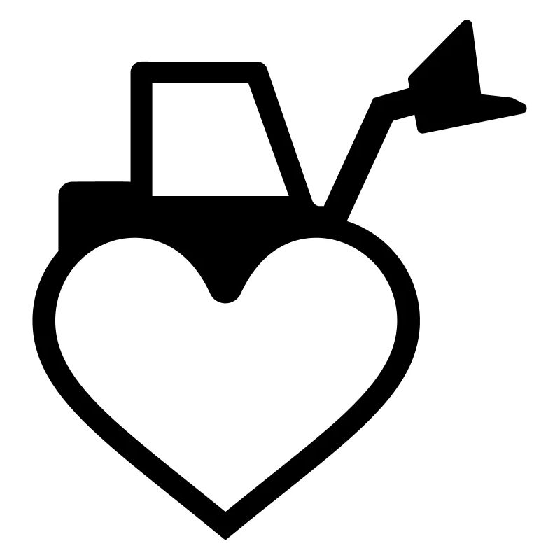 Heart Tractor Tractor Excavator