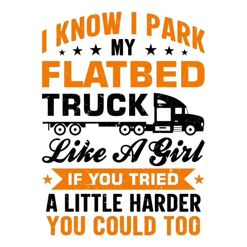 Truck Flatbed Machine Cargo Vehicle