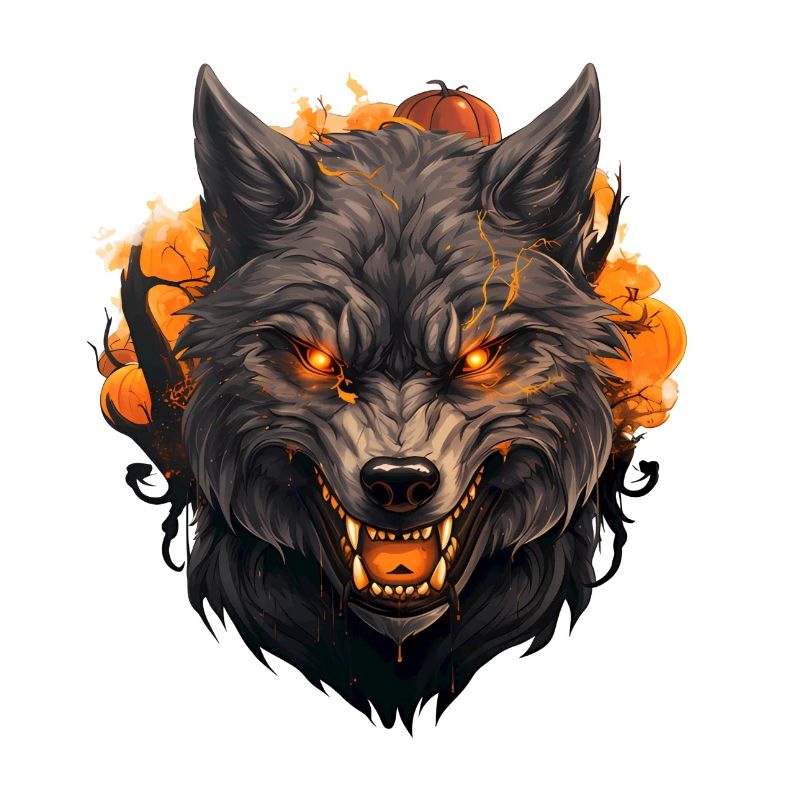 Loup Automne Halloween 3