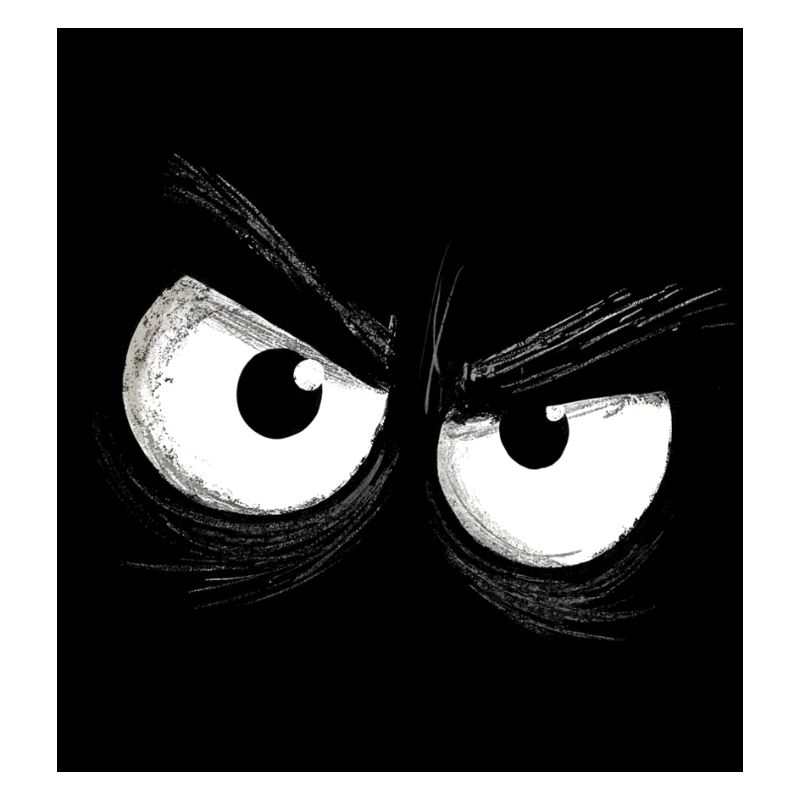 Angry eyes in noir
