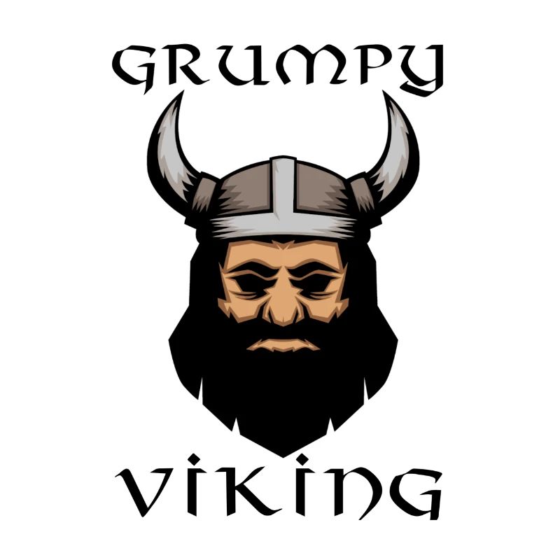 Grumpy Viking Witziger Comic Wikinger