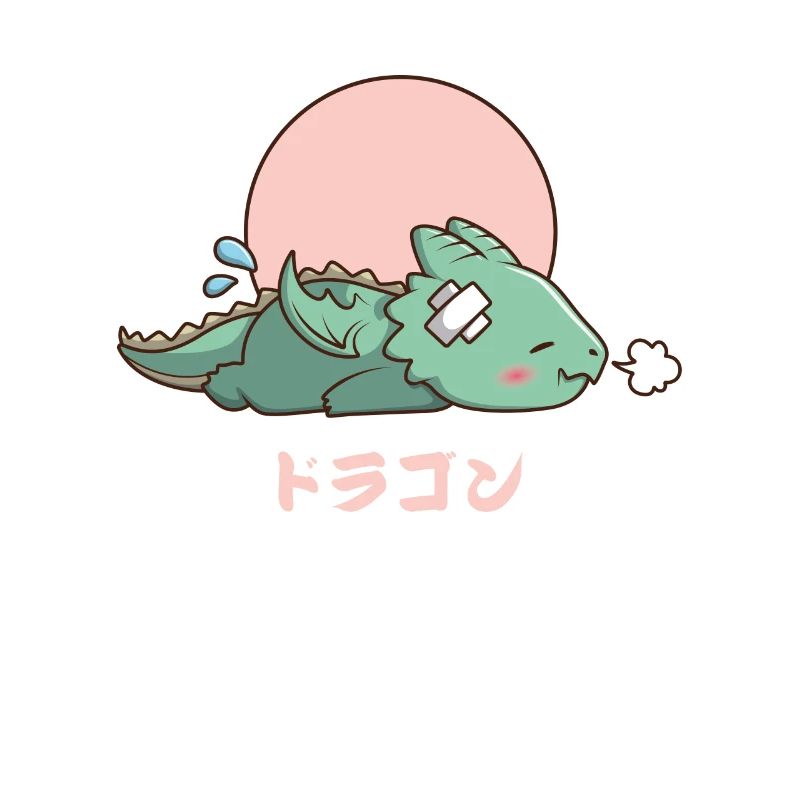 Kawaii Sleeping Dragon