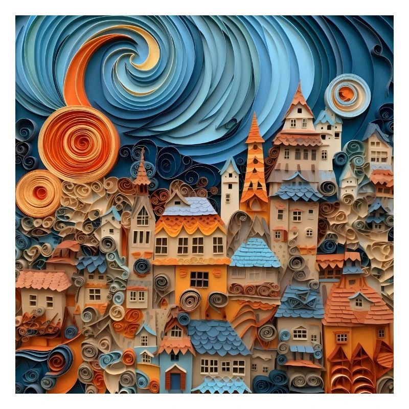 Papier Stadt